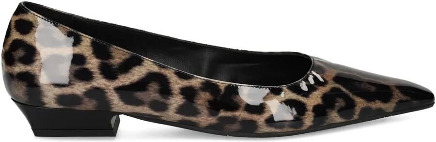 Ras Pumps met luipaardprint Beige