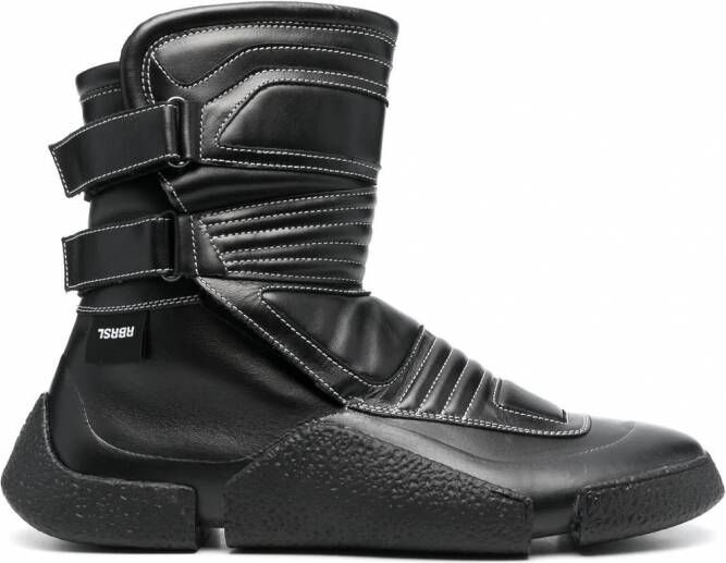 RBRSL RUBBER SOUL Zest enkellaarzen Zwart