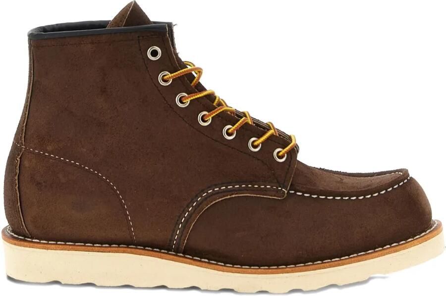Red Wing Shoes Classic Moc enkellaarzen met contrasterende stiksels Bruin