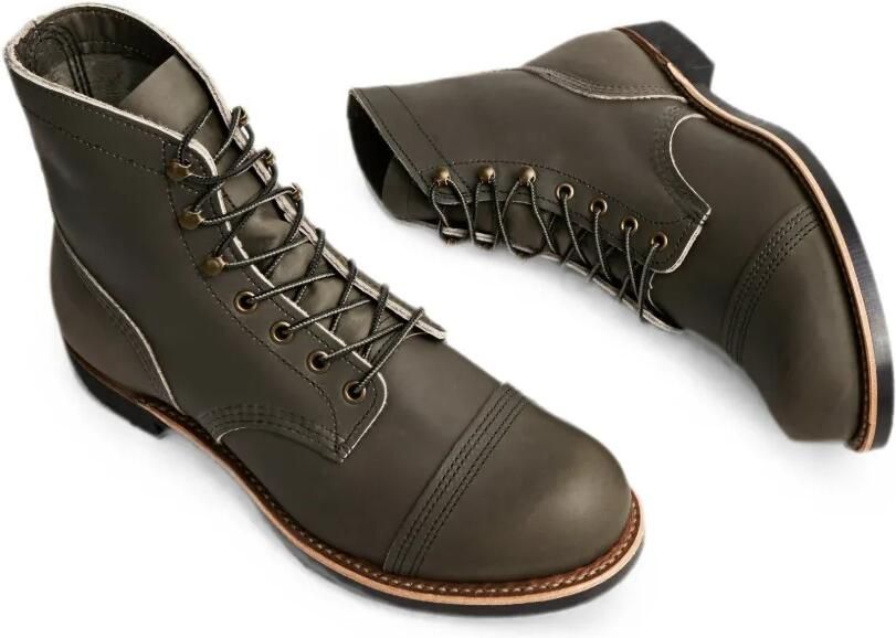 Red Wing Shoes Iron Ranger bikerlaarzen Groen - Foto 3
