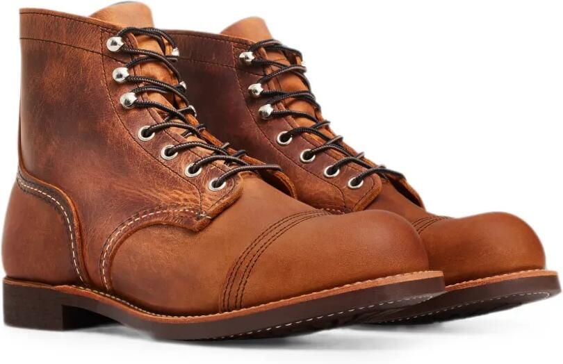 Red Wing Shoes Iron Ranger enkellaarzen Bruin - Foto 4