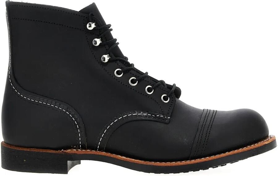Red Wing Shoes Iron Ranger laarzen met contrasterend stiksel Zwart