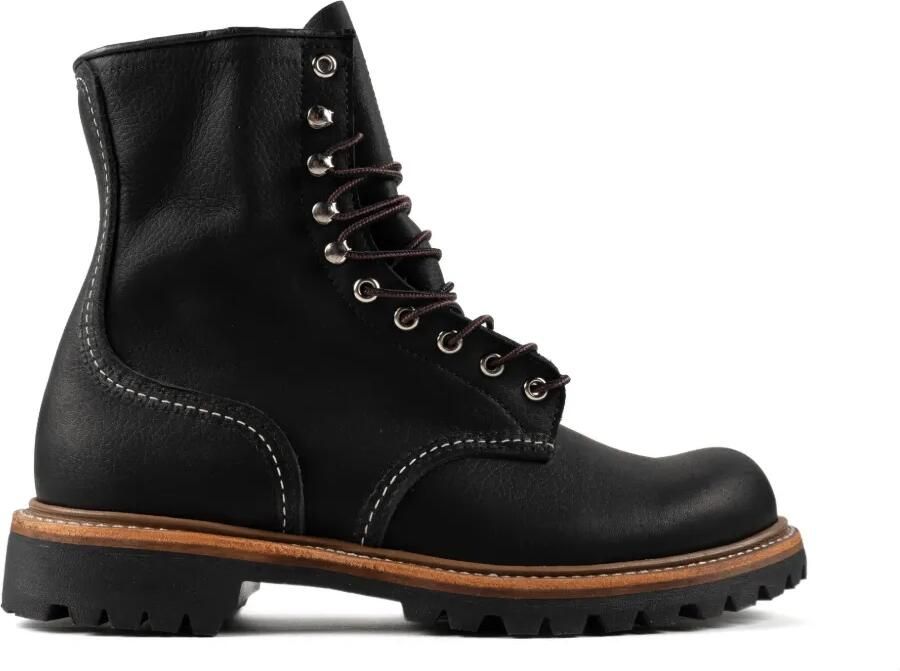Red Wing Shoes lace-up leather boots Zwart