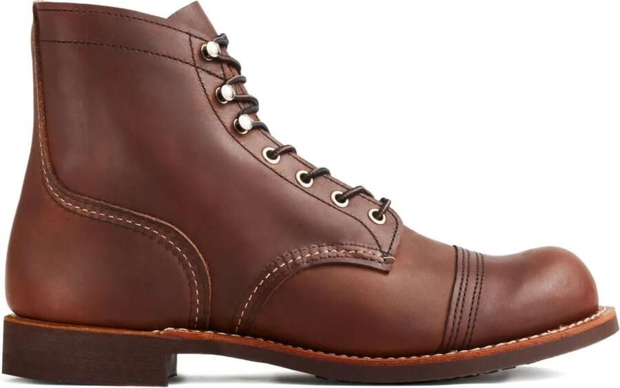 Red Wing Shoes Leren bikerlaarzen met veters Bruin