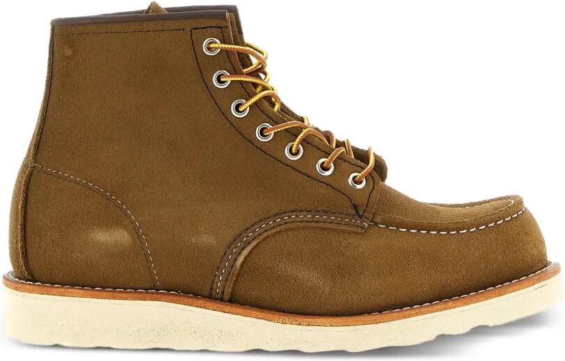 Red Wing Shoes Leren laarzen met contrasterend stiksel Bruin