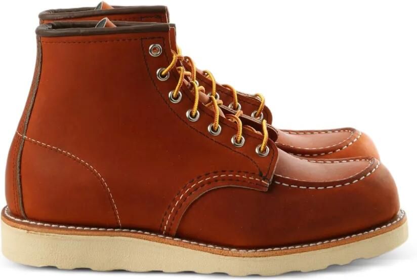 Red Wing Shoes Moc 6-inch laarzen met neus Bruin