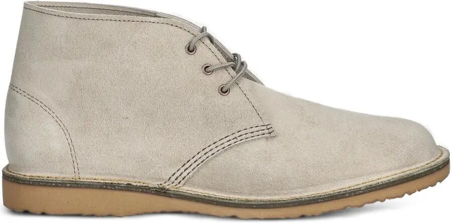 Red Wing Shoes Suède veterlaarzen Beige