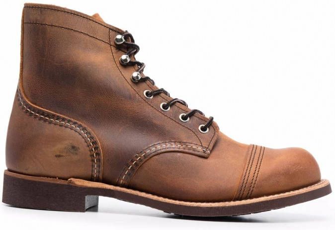 Red Wing Shoes Enkellaarzen met veters Bruin