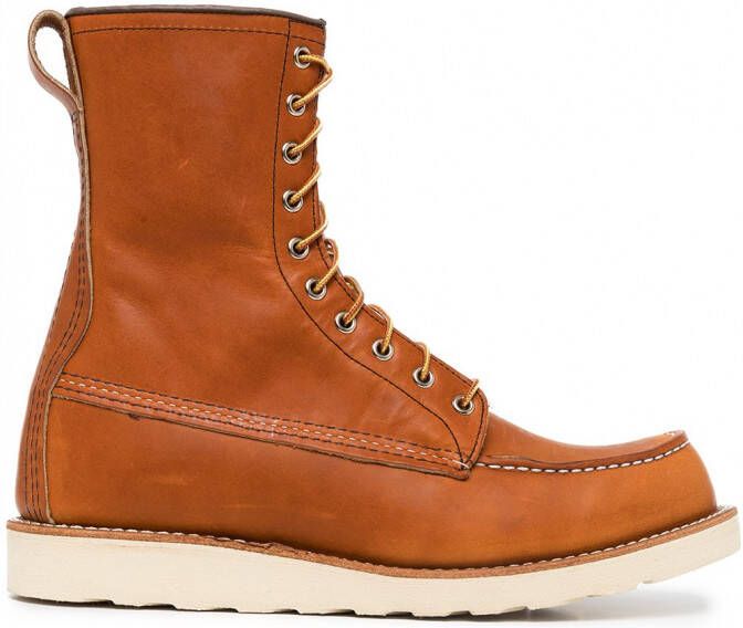 Red Wing Shoes Enkellaarzen met veters Bruin