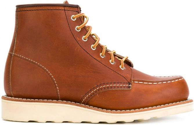 Red Wing Shoes enkellaarzen met veters Bruin