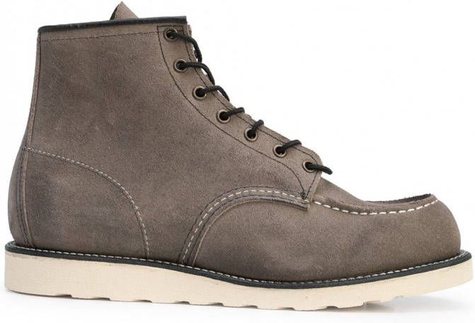 Red Wing Shoes Leren veterlaarzen Grijs