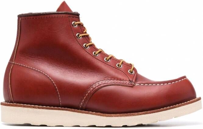 Red Wing Shoes Leren veterlaarzen Bruin