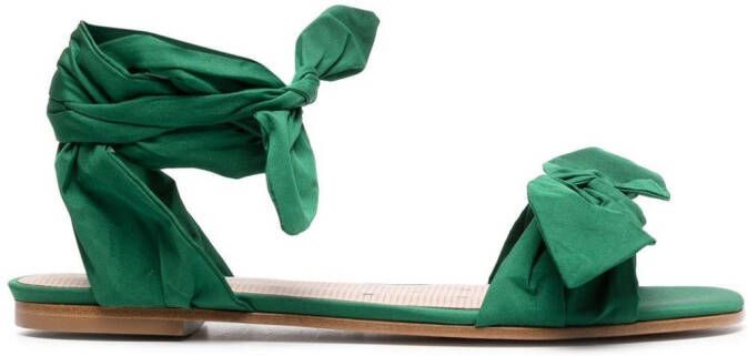 RED(V) Sandalen met strikdetail Groen