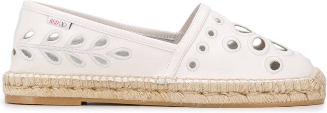 RED(V) Espadrilles met borduurwerk Wit
