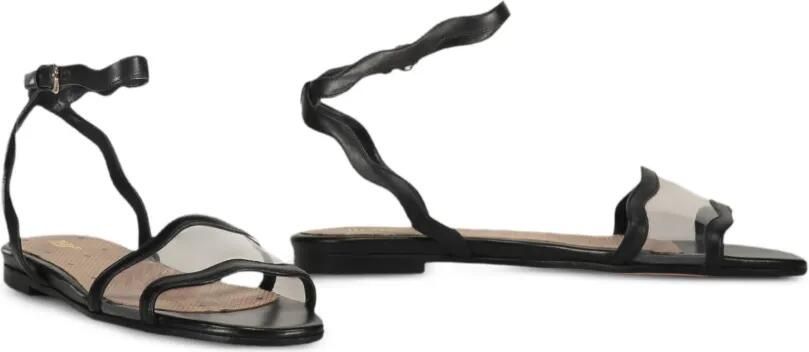 RED(V) Doorzichtige sandalen met golvend bandje Zwart - Foto 3