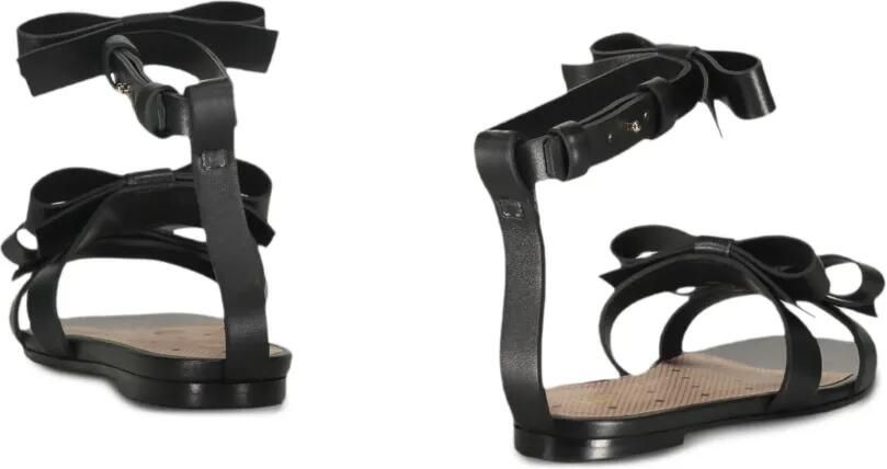 RED(V) Sandalen met enkelbandje en strikdetail Zwart - Foto 2