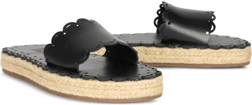 RED(V) Sandalen met gewelfde afwerking Zwart