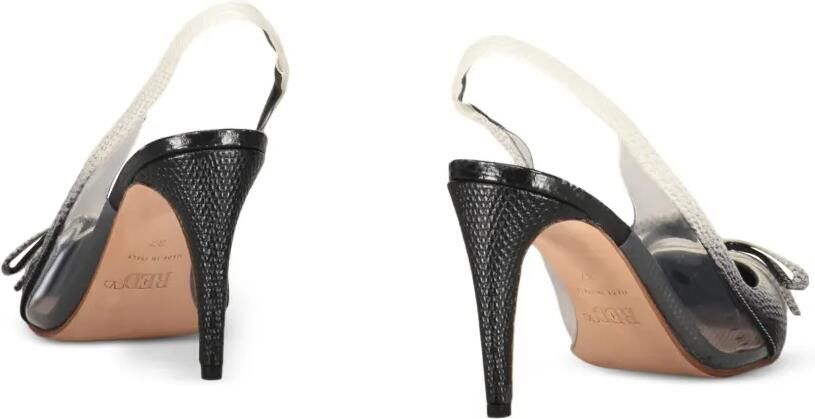 RED(V) Slingback pumps met strikdetail Wit