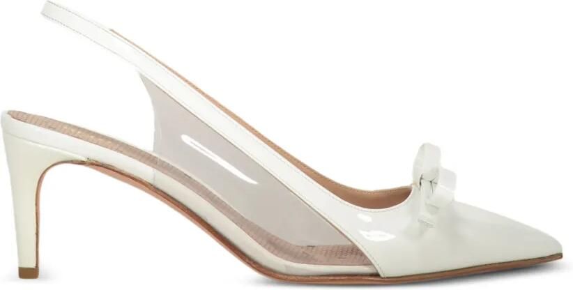 RED(V) Slingback pumps met strikdetail Wit
