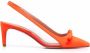 RED(V) Sandie slingback pumps met puntige neus Oranje - Thumbnail 1