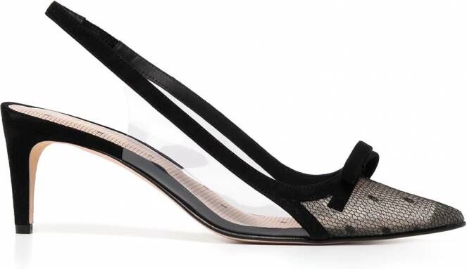RED(V) Sandie slingback pumps met puntige neus Zwart