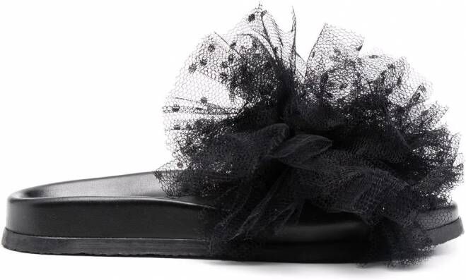 RED(V) Slip-on sandalen Zwart