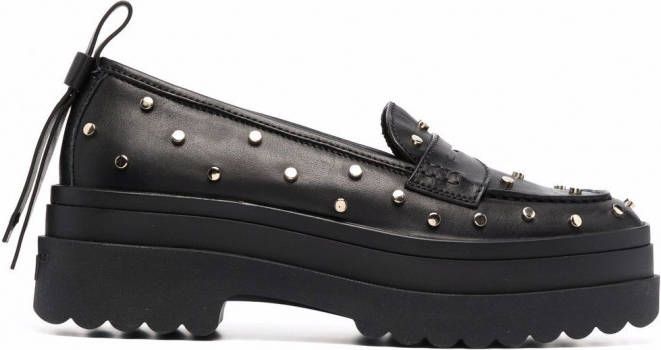 RED(V) Loafers met studs Zwart