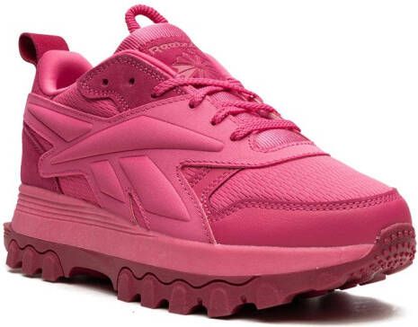 Reebok Kids "x Cardi B Classic Pink Fushion leren sneakers" Roze