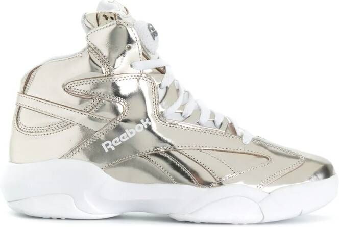 Reebok lace up hi-tops Metallic