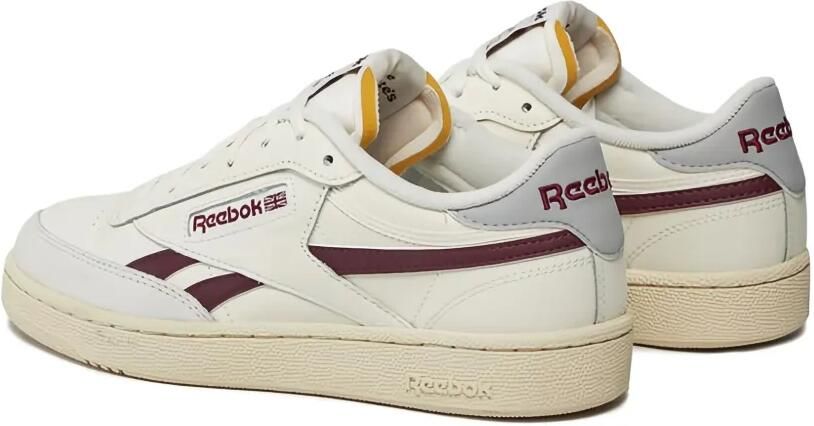 Reebok Club C Revenge "Chalk Classic Maroon" sneakers Beige - Foto 3