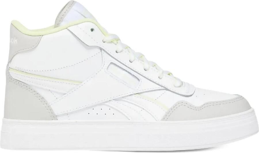 Reebok Court Advance Bold "Footwear White Steely Fog Citron Glow" sneakers Wit