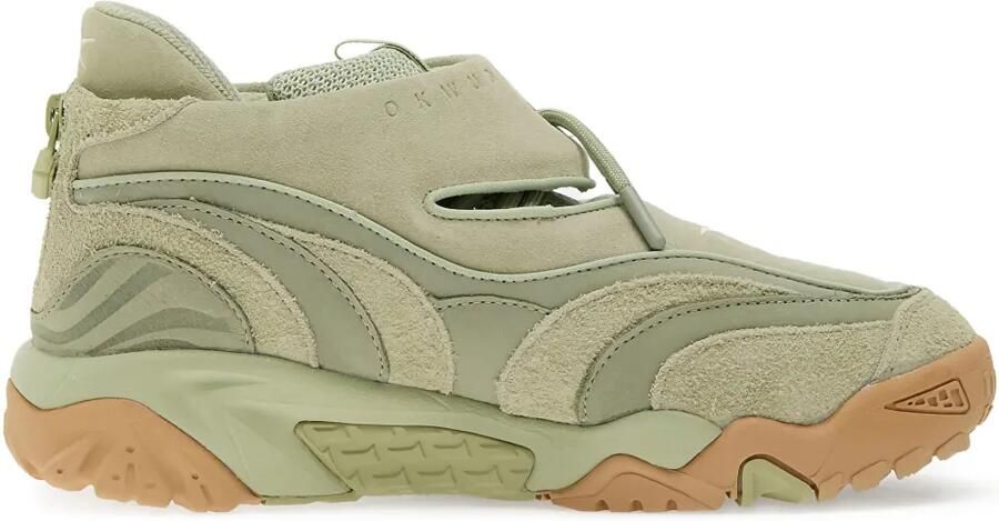Reebok High-top sneakers met mesh vlak Groen