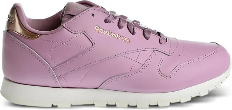 Reebok Kids Classic Leather GS leren sneakers met metallic detail Roze