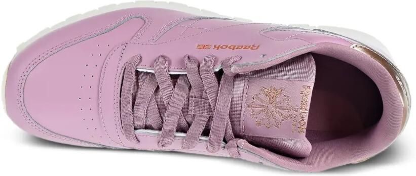 Reebok Kids Classic Leather GS leren sneakers met metallic detail Roze - Foto 4