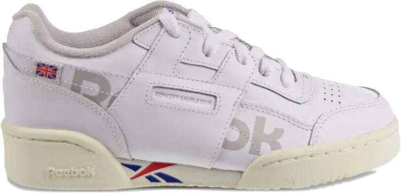 Reebok Kids Workout Plus Alte PS "White Team Dark Royal Red Grey" sneakers Wit