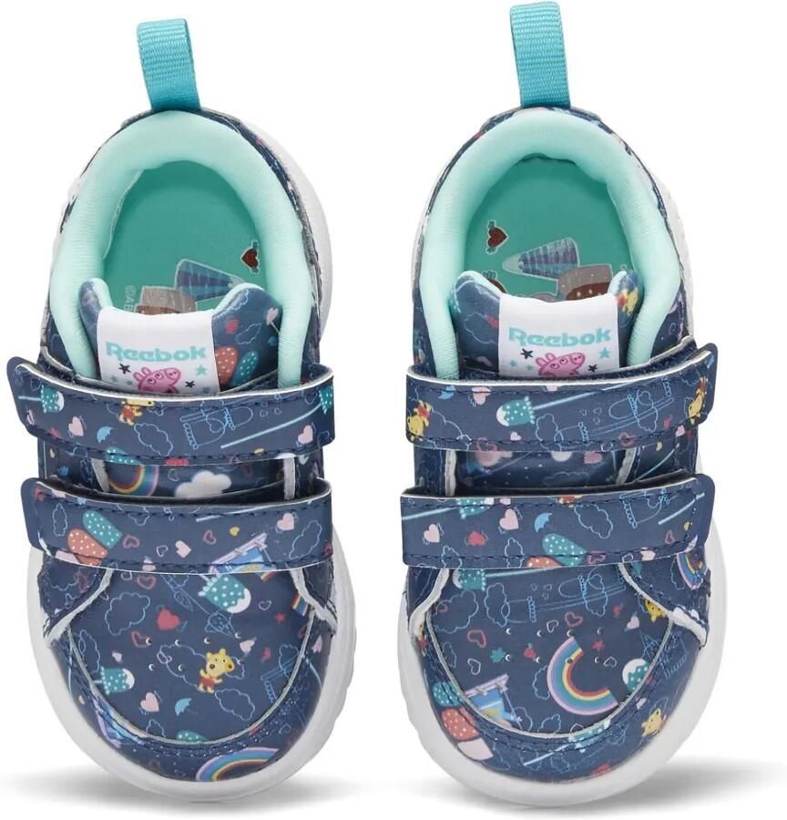 Reebok Kids x Peppa Pig Weebok Clasp sneakers met print Blauw - Foto 2