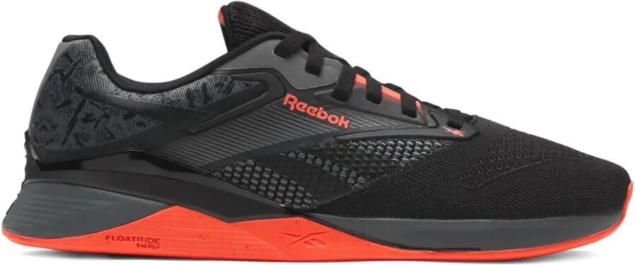 Reebok Nano X4 "Black Orange" sneakers Zwart