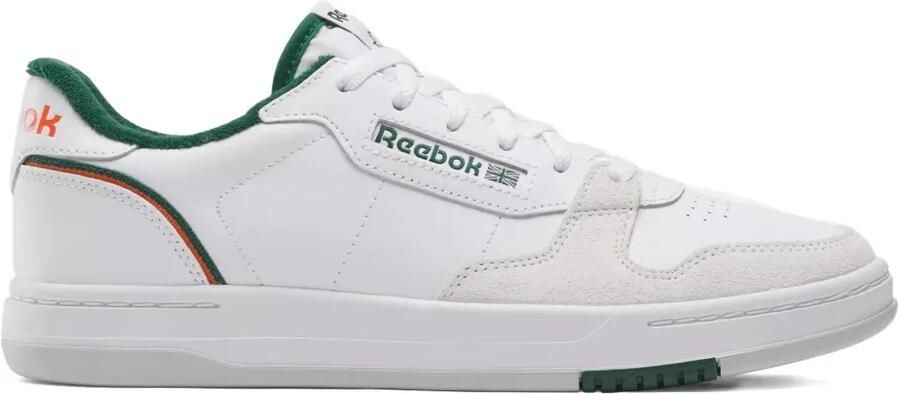 Reebok Phase Court "Paper White Dark Green" sneakers Wit