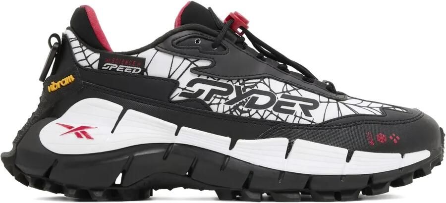 Reebok x Spyder Zig Kinetica 2.5 "White Black Scarlet Red" sneakers Zwart