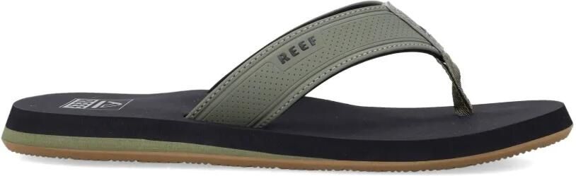 REEF Layback teenslippers met geperforeerd bandje Groen