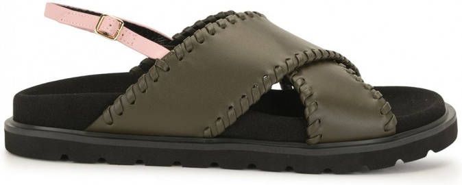 Reike Nen Leren sandalen Groen