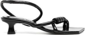 Reike Nen Noodle Knot sandalen Zwart