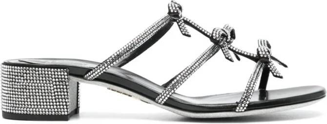 René Caovilla 35 mm Caterina sandalen Zwart