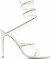 René Caovilla Chandelier sandalen verfraaid met kristallen Beige - Beige