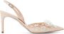 René Caovilla Cinderella pumps met kristal Beige - Thumbnail 1