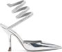 René Caovilla Cleo leren pumps Zilver - Thumbnail 1