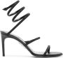 René Caovilla Cleo sandalen met enkelbandje Zwart - Thumbnail 1