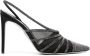 René Caovilla Slingback pumps verfraaid met kristallen Zwart - Thumbnail 1