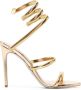 René Caovilla Leren sandalen Goud - Thumbnail 1