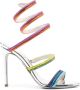 René Caovilla Rainbow leren sandalen Blauw - Thumbnail 1